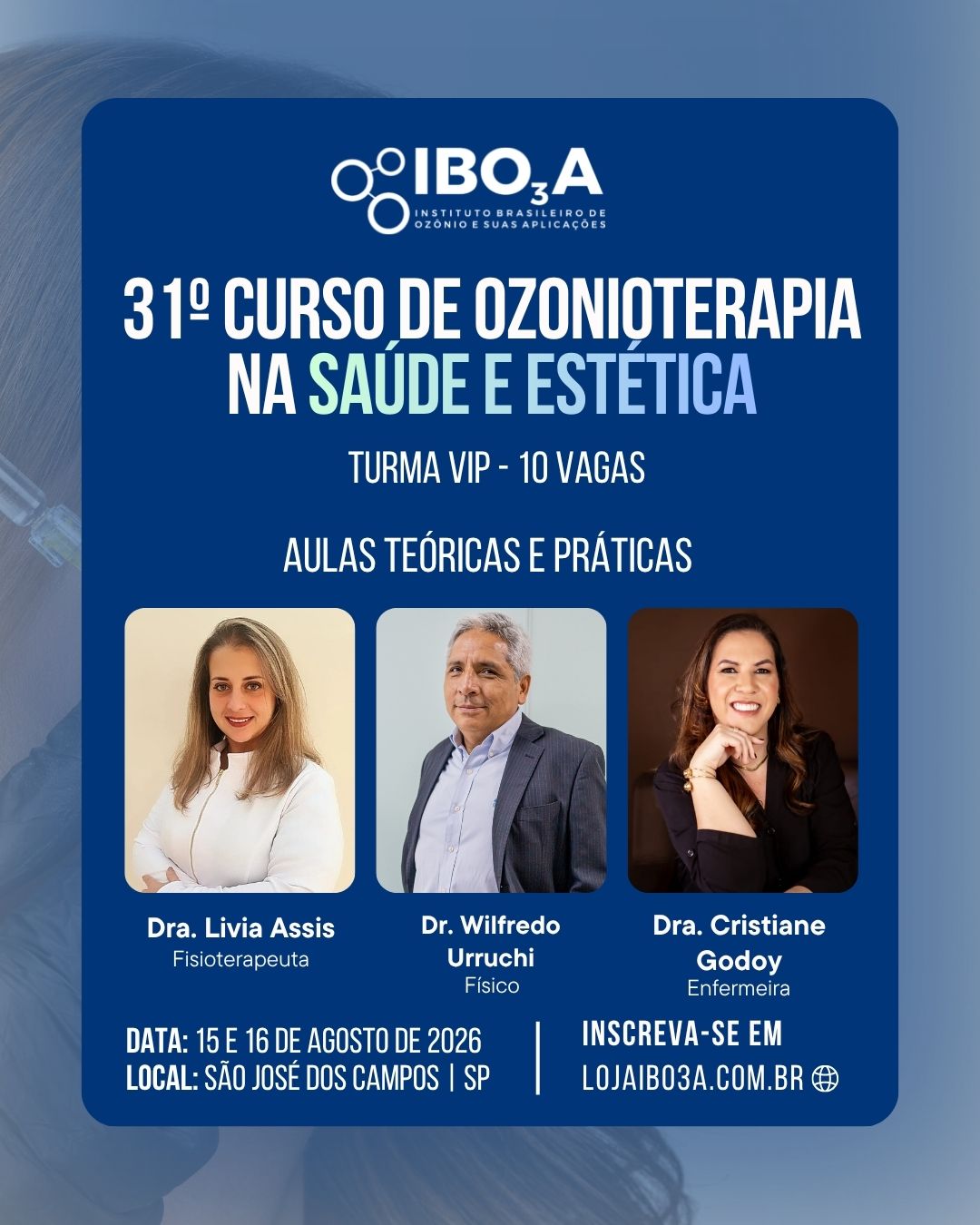 31° Curso de Ozonioterapia na Saúde e Estética