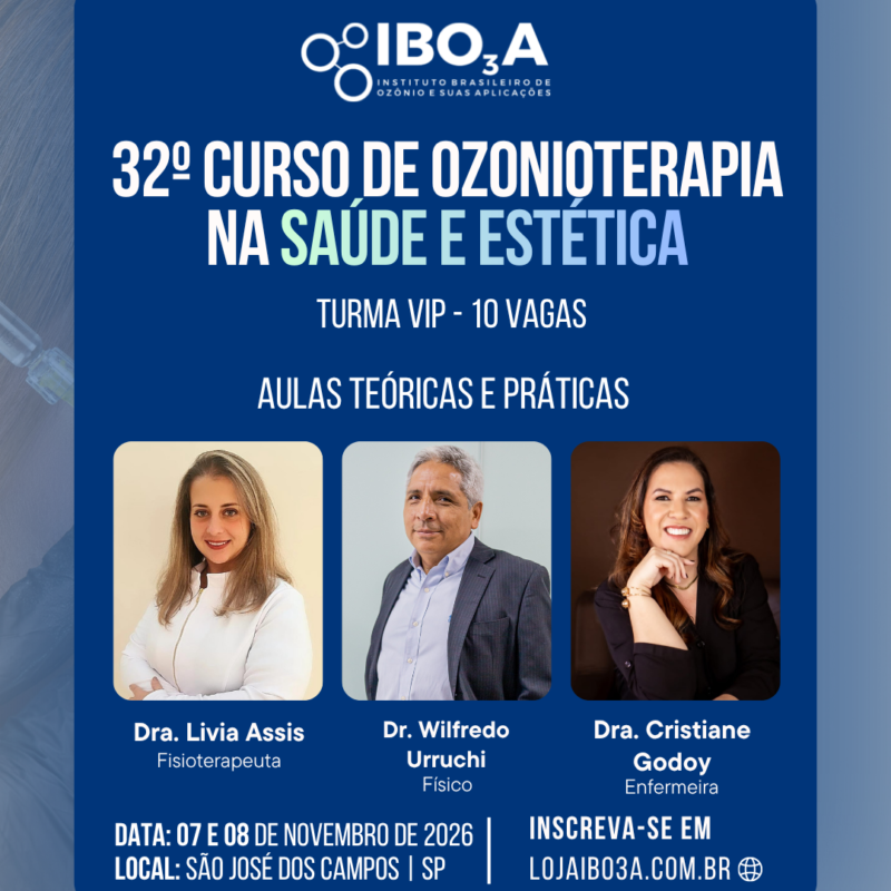 32° Curso de Ozonioterapia na Saúde e Estética